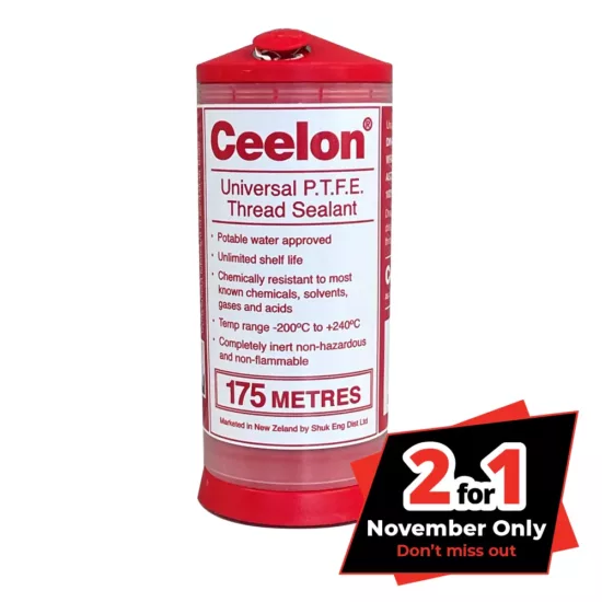 Ceelon Twineflon PTFE Thread Sealant 2 for 1